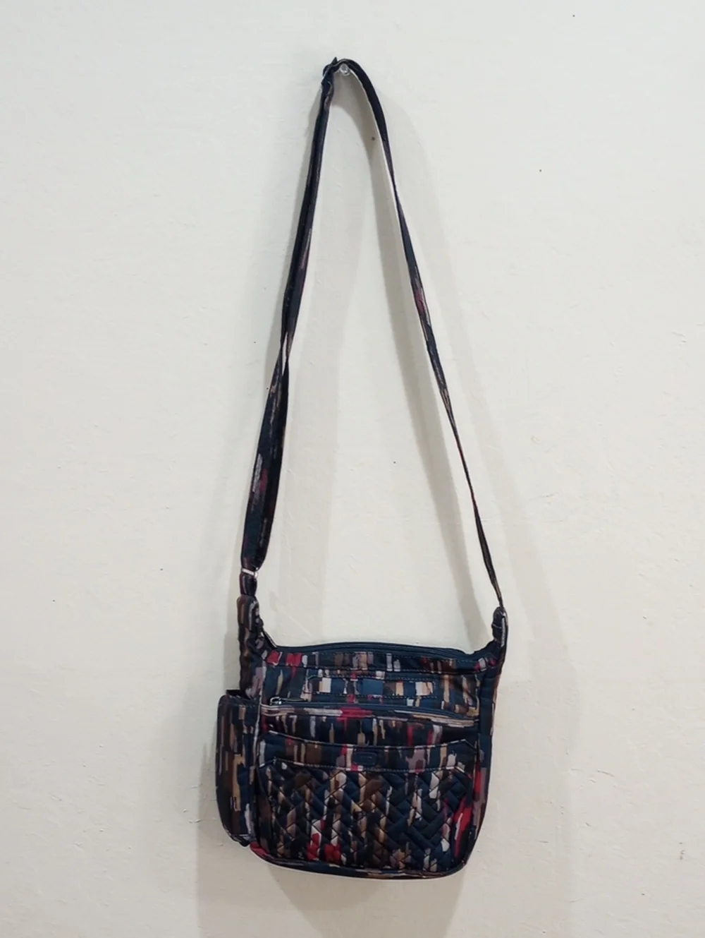 Lug Flutter Riverwalk Abstract Design Colorful Mini Crossbody Bag